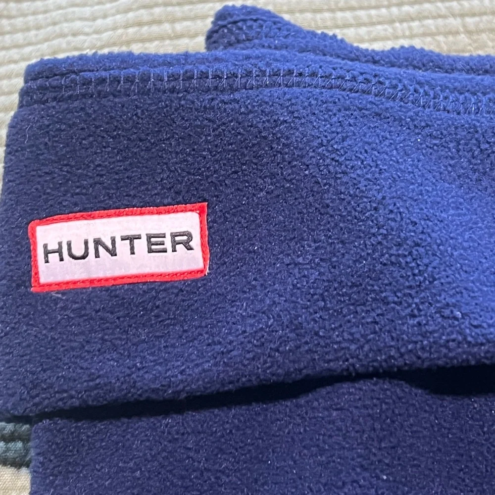 Hunter Women's Original Tall Fleece Welly Navy Socks Size M/L Shoe Size 8-10